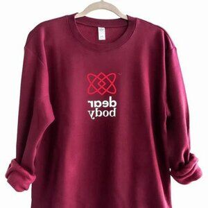NWT dear body Crew Neck Sweatshirt by love, lexxi Dear Person Behind Me message